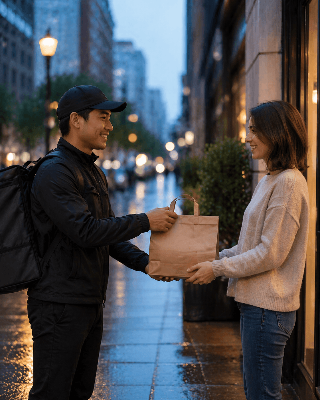 Pedidos de delivery listos para entrega